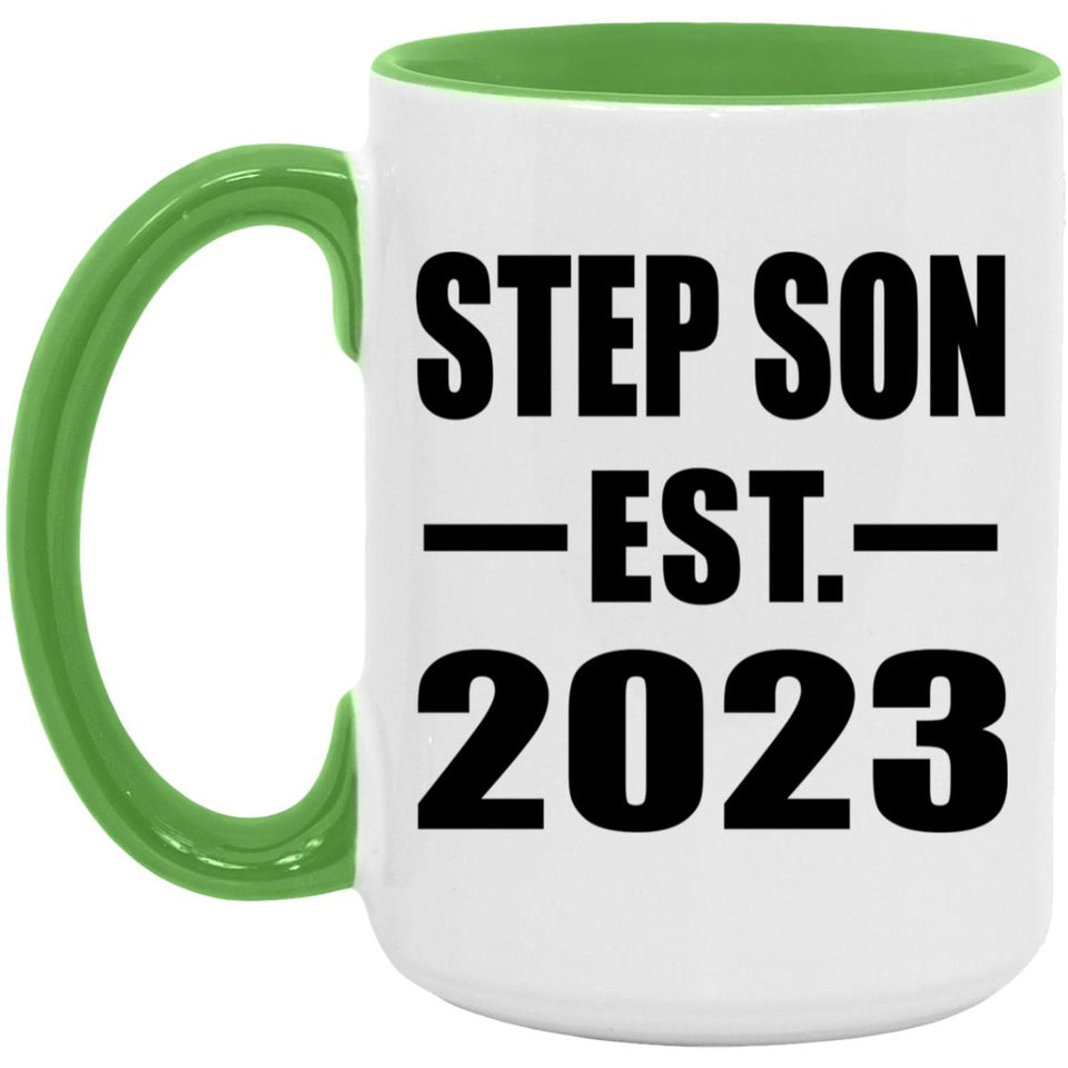 Step Son Established EST. 2023 - 15oz Accent Mug Green