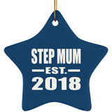 Step Mum Established EST. 2018 - Star Ornament