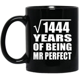 38th Anniversary Square Root of 1444 Years of Mr Perfect - 11oz Coffee Mug Black