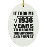 44th Birthday Took Square Root of 1936 Years To Awesome - Oval Ornament