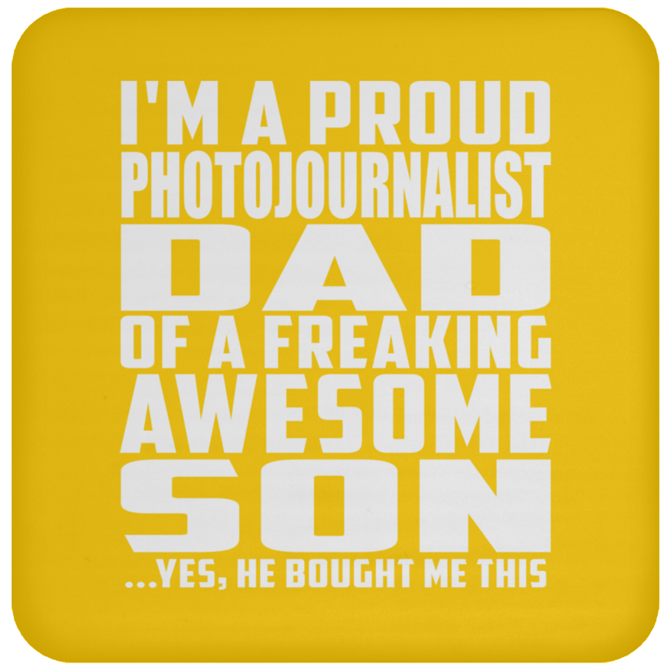 Proud Photojournalist Dad Of Awesome Son - Drink Coaster