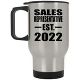 Sales Representative Established EST. 2022 - Silver Travel Mug