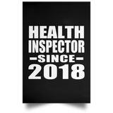 Health Inspector Since 2018 - Poster Portrait