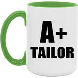 A+ Tailor - 15oz Accent Mug Green