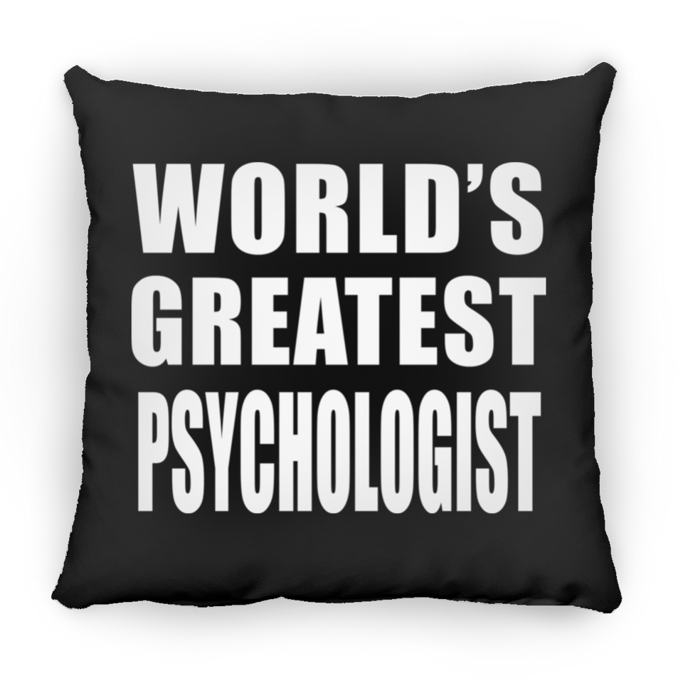 World's Greatest Psychologist - Throw Pillow Black