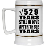 23rd Anniversary Square Root of 529 Years Still In Love - Beer Stein