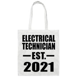 Electrical Technician Established EST. 2021 - Tote Bag White