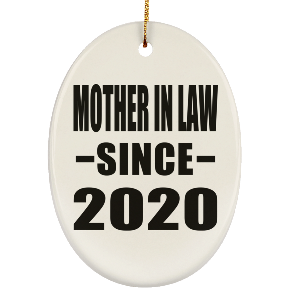Mother In Law Since 2020 - Oval Ornament