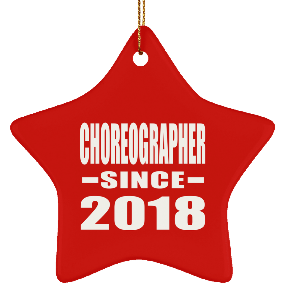 Choreographer Since 2018 - Star Ornament