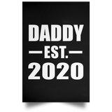 Daddy Established EST. 2020 - Poster Portrait