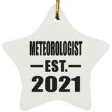 Meteorologist Established EST. 2021 - Star Ornament