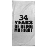 34th Anniversary 34 Years Of Being Mr Right - Hand Towel