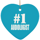 Number One #1 Audiologist - Heart Ornament