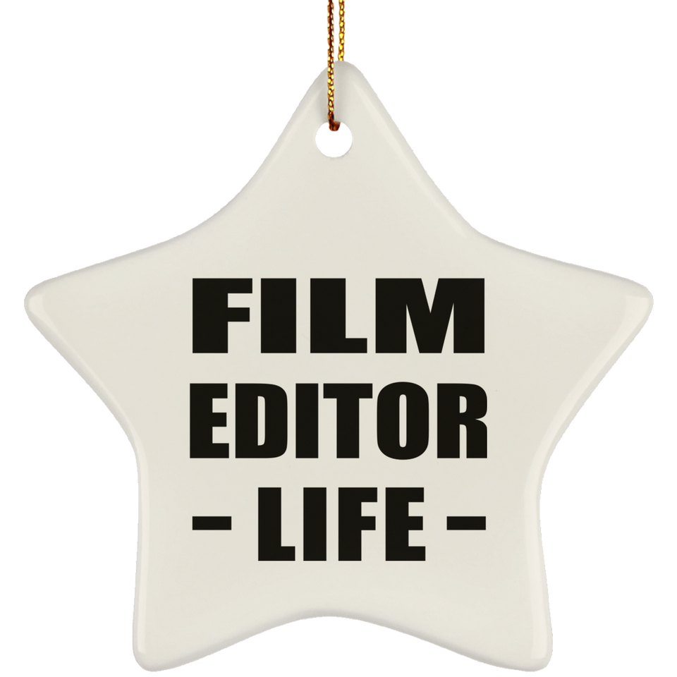 Film Editor Life - Star Ornament
