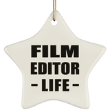 Film Editor Life - Star Ornament