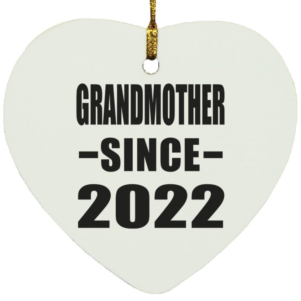 Grandmother Since 2022 - Heart Ornament