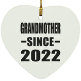Grandmother Since 2022 - Heart Ornament
