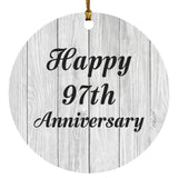 Happy 97th Anniversary - Circle Ornament F