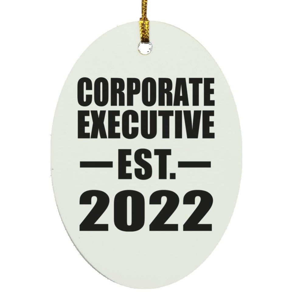 Corporate Executive Established EST. 2022 - Oval Ornament