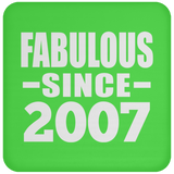 17th Birthday Fabulous Since 2007 - Drink Coaster