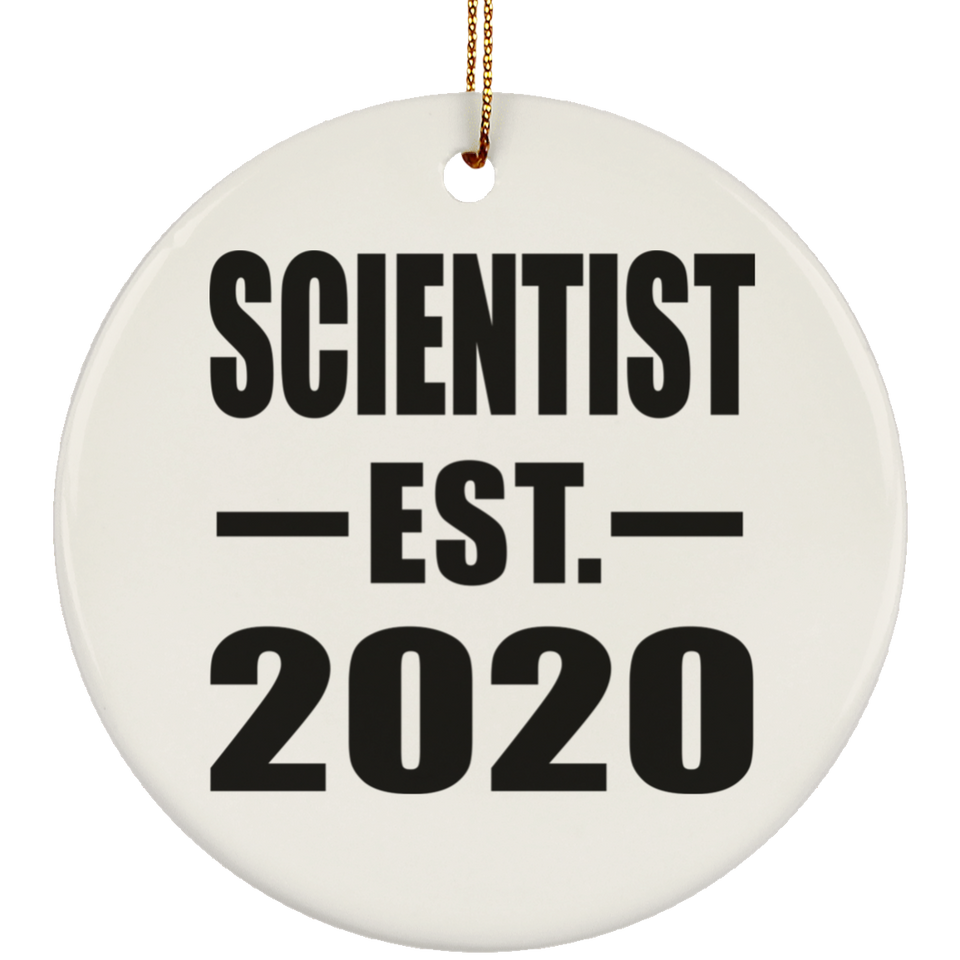Scientist Established EST. 2020 - Circle Ornament