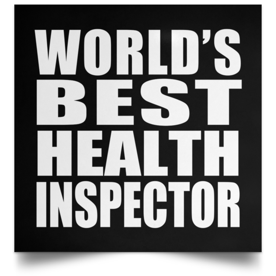World's Best Health Inspector - Poster Square