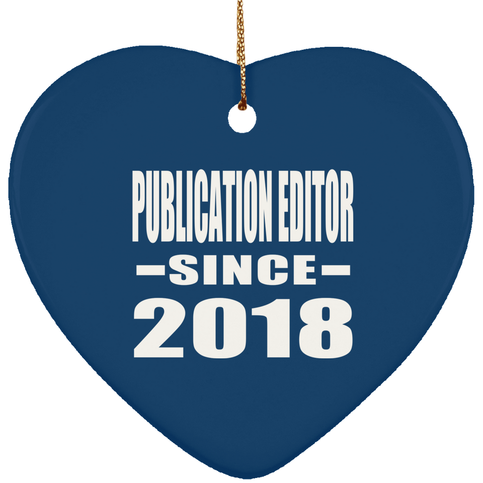 Publication Editor Since 2018 - Heart Ornament