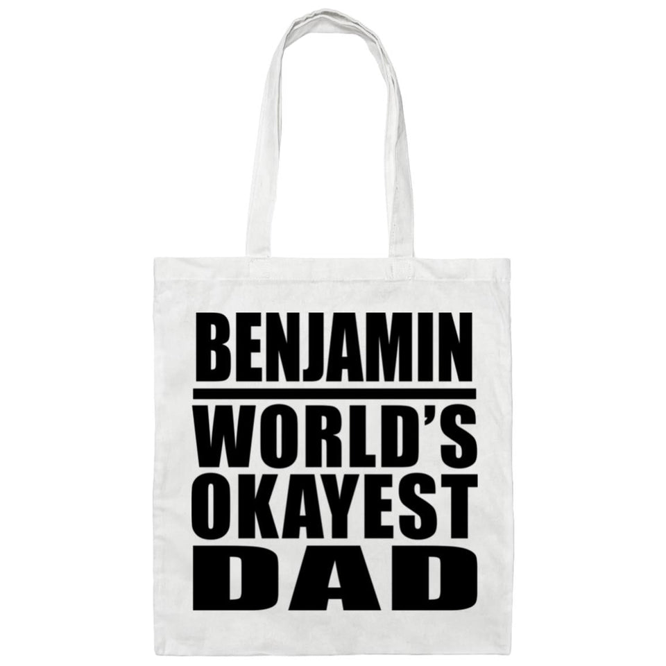 Benjamin World's Okayest Dad - Tote Bag White