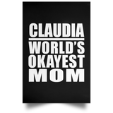 Claudia World's Okayest Mom - Poster Portrait