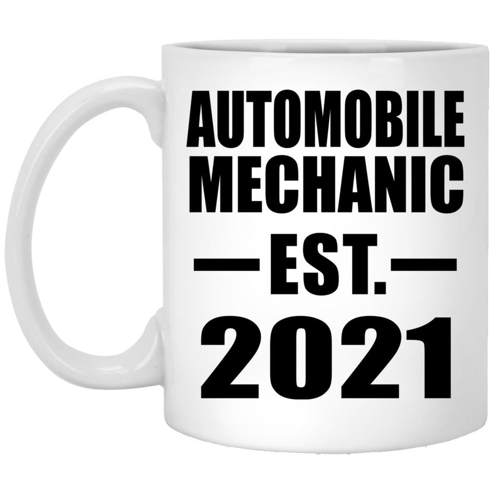 Automobile Mechanic Established EST. 2021 - 11oz Coffee Mug
