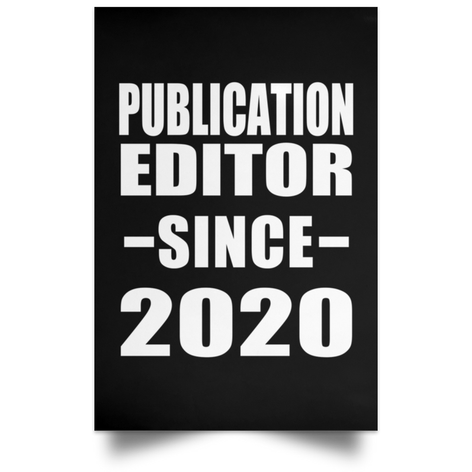 Publication Editor Since 2020 - Poster Portrait