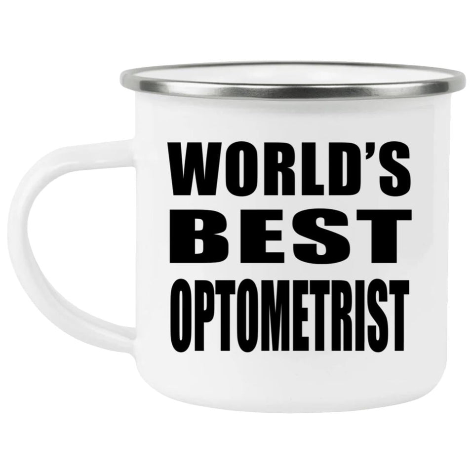 World's Best Optometrist - 12oz Camping Mug