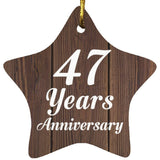 47th Anniversary 47 Years Anniversary - Star Ornament D