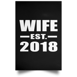 Wife Established EST. 2018 - Poster Portrait