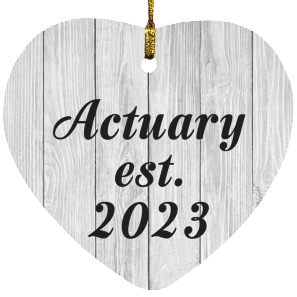 Actuary Established Est. 2023 - Heart Ornament F