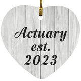 Actuary Established Est. 2023 - Heart Ornament F