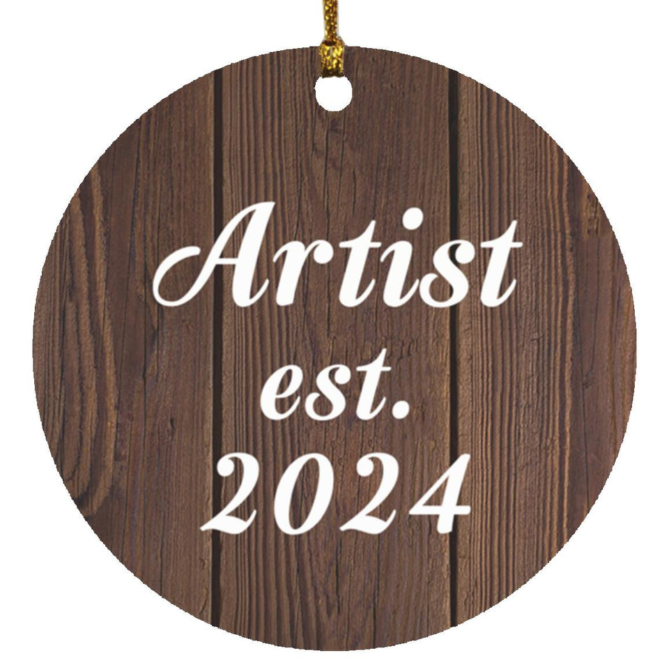 Artist Established Est. 2024 - Circle Ornament D