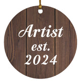 Artist Established Est. 2024 - Circle Ornament D