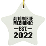 Automobile Mechanic Established EST. 2022 - Star Ornament
