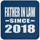 Father In Law Since 2018 - Drink Coaster