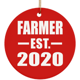 Farmer Established EST. 2020 - Circle Ornament