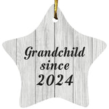 Grandchild Since 2024 - Star Ornament F