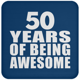 50th Birthday 50 Years Of Being Awesome - Drink Coaster
