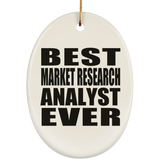Best Market Research Analyst Ever - Oval Ornament