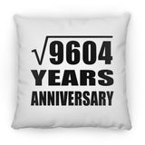 98th Anniversary Square Root of 9604 Years Anniversary - Throw Pillow