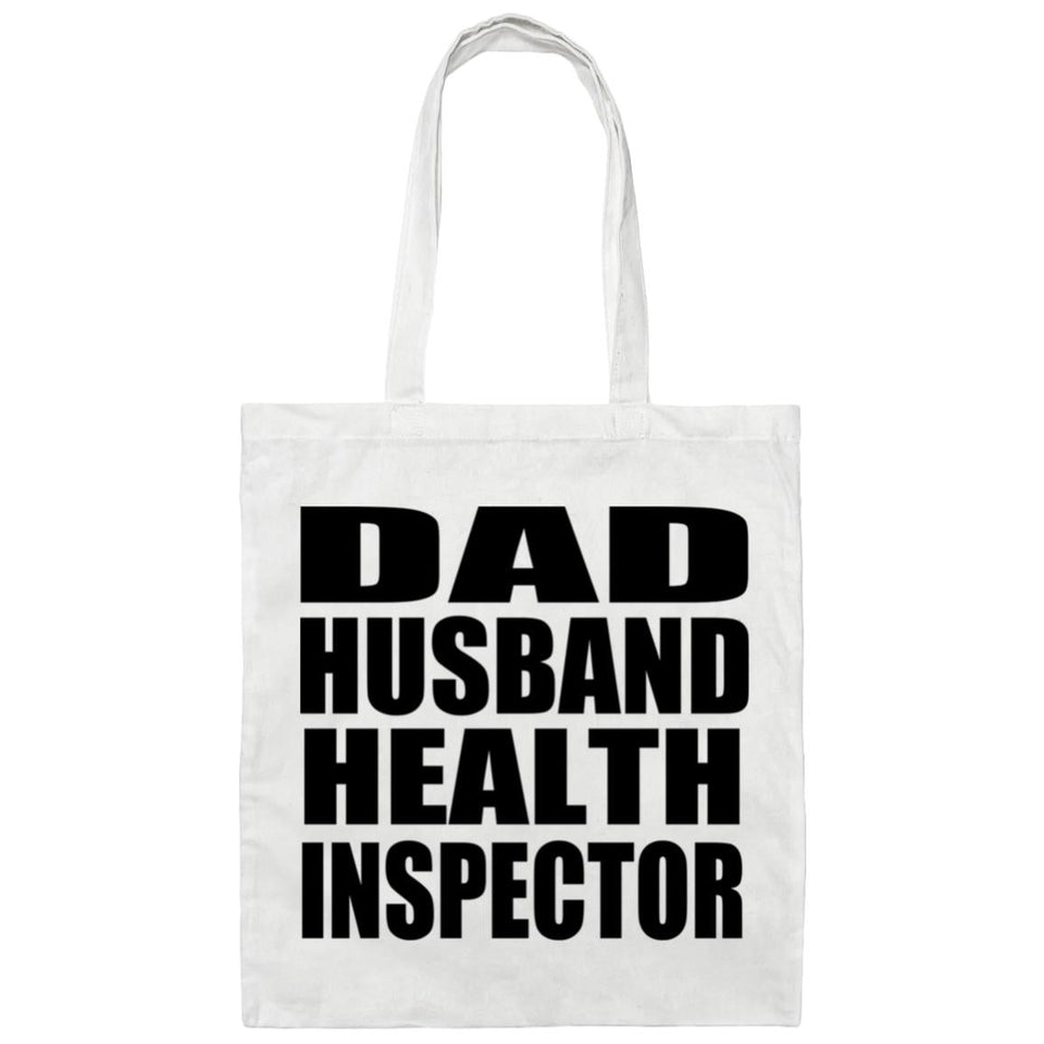 Dad Husband Health Inspector - Tote Bag White