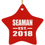 Seaman Established EST. 2018 - Star Ornament