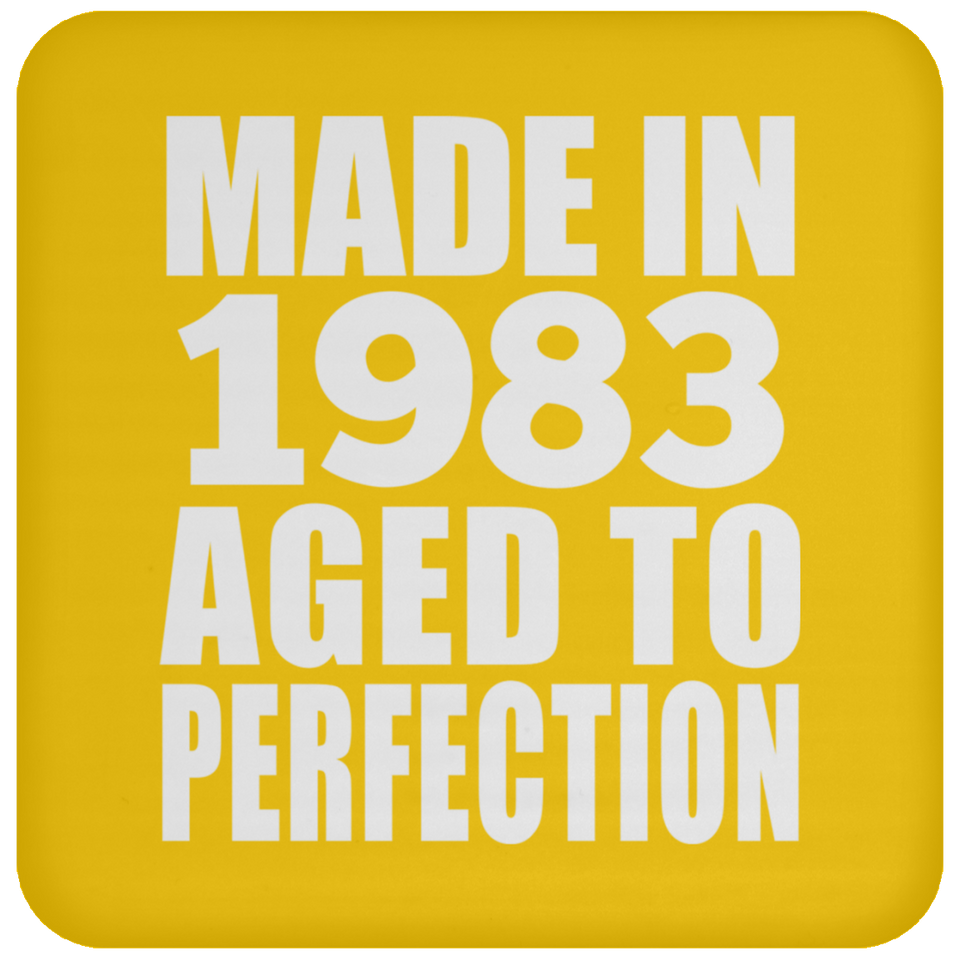 41st Birthday Made In 1983 Aged to Perfection - Drink Coaster