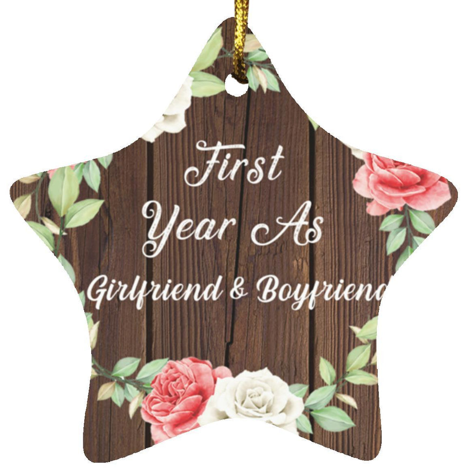 First Year As Girlfriend & Boyfriend - Star Ornament A