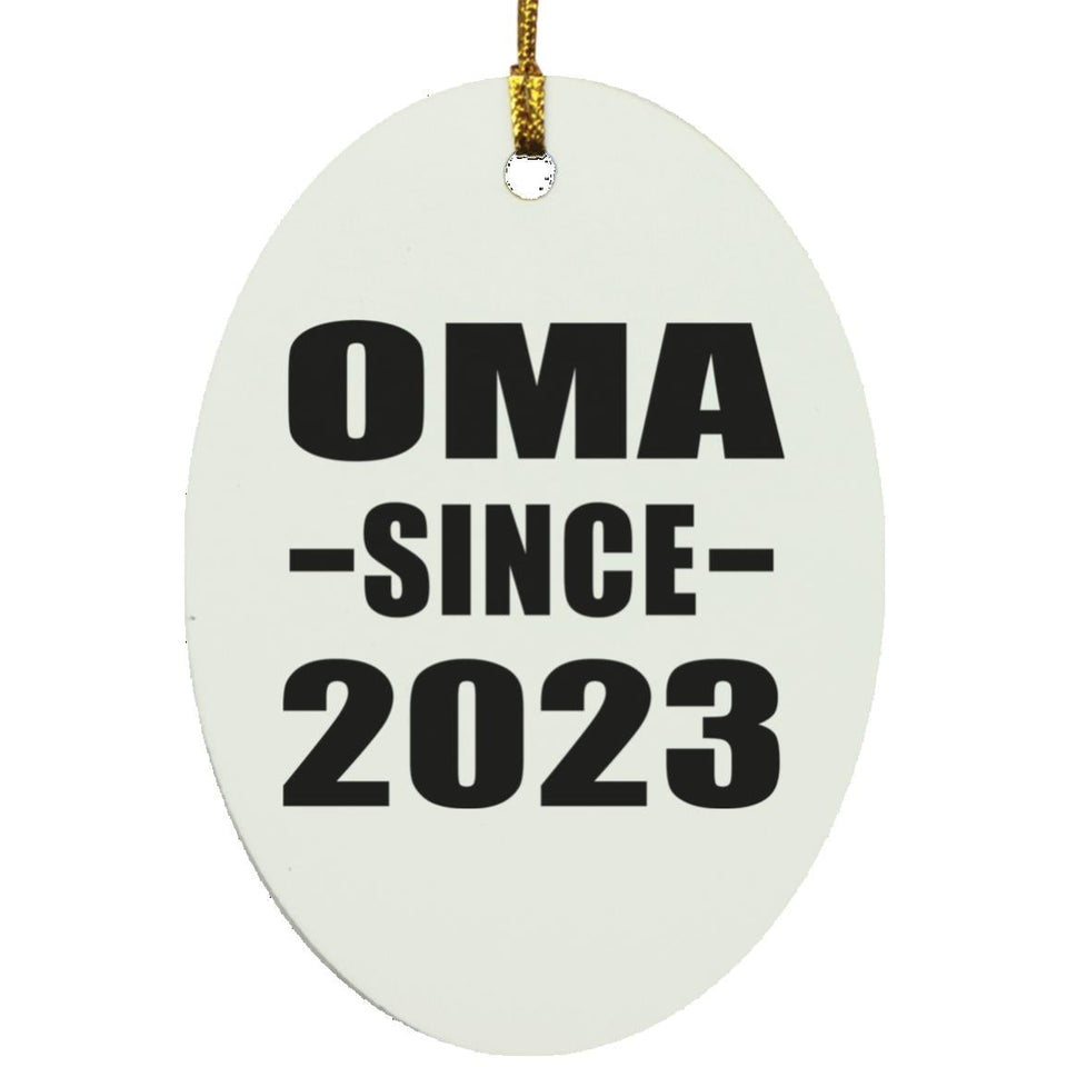 Oma Since 2023 - Oval Ornament